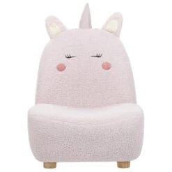 LULEA - Kinderstoel - Roze - Nepbont -VIDAXL Winkel 826278cfa7644527ba5f24a1b26a4c0b