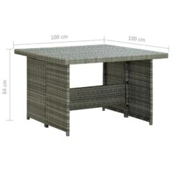 VidaXL - Tuinloungeset - Grijs - Poly Rattan - 6 Stuks - Met Kussens -VIDAXL Winkel 82b85611418e4b60bcb0e30daa269911