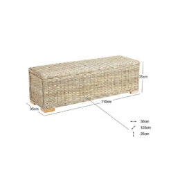 Bank Ingang Scandinavische Slaapkamer Hout Rotan Natuurlijke Vezels -VIDAXL Winkel 83033d0d231a471aaebe5ee8ac3d2625