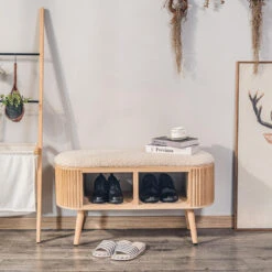 Bank Met Opbergruimte In Grenen En Witte Lussen -VIDAXL Winkel 8397a5975c3242a98eb2211b5697cb57