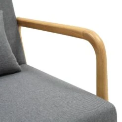 CLP Fauteuil Hibbing Natura Frame - Hout - Licht Grijs -VIDAXL Winkel 83db4cdbbed34dbcb61dccfeb945081a