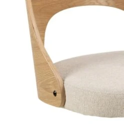 Eetkamerstoel Beige Stof - Draaibaar - 48x53x79cm - Lucas -VIDAXL Winkel 843a66e3da9644cb85d65a7b62af45b7