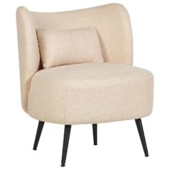 OTSBY - Fauteuil - Beige - Bouclé -VIDAXL Winkel 84e06da8c6c54fc0b2688f919c1dc1a2
