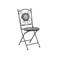 Beliani Tuinstoel CARIATI - Zwart Ijzer -VIDAXL Winkel 8546a295e7af4fbf897cccecdbfad7d4