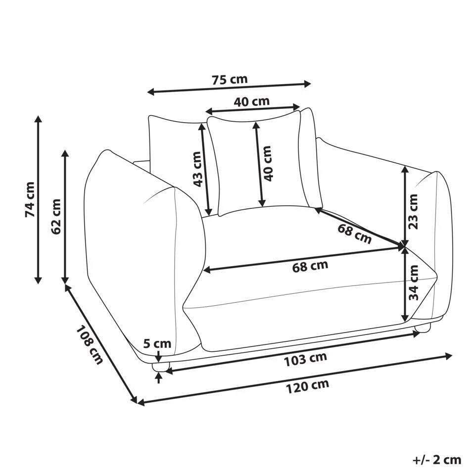 LUVOS - Fauteuil - Groen - Fluweel 4 LUVOS - Fauteuil - Groen - Fluweel - Afbeelding 4