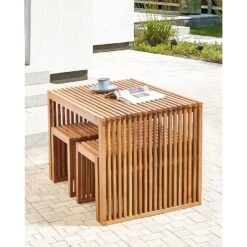 BELLANO - Tuinkrukjes Set Van 2 - Lichthout - Acaciahout -VIDAXL Winkel 8561b2b0c54a4b0b800f911d16080583