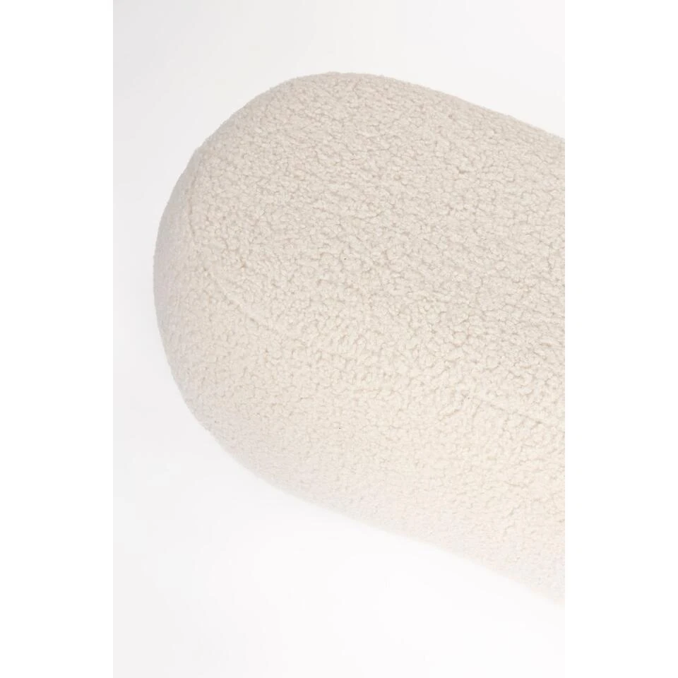 Housecraft Noxx Hocker Teddy Stof Wit 7 Housecraft Noxx Hocker Teddy Stof Wit - Afbeelding 7