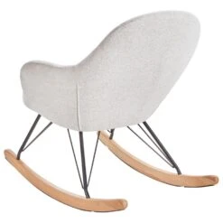 SKALE - Schommelstoel - Wit - Polyester -VIDAXL Winkel 860a80df2df444ee8aa71d273548e0c9