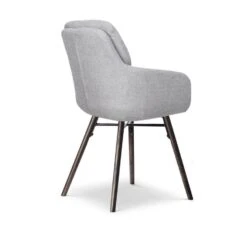 Nolon Nena-Mia Eetkamerstoel Grijs - Met Armleuning - Walnoot -VIDAXL Winkel 86480a7dd04648c796a6b3abcb9824a7