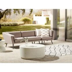 LORETELLO - Loungebank 3-zits - Beige - Polyester -VIDAXL Winkel 8658d14a01bd4f5594de4d47d3a4b79d