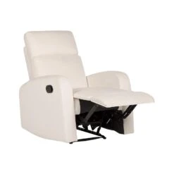 VERDAL - Relaxfauteuil Handmatig - Wit - Fluweel -VIDAXL Winkel 8694498877394ff5ae2b462a14e85d7a