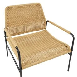 PRASIMO - Tuinstoel Set Van 2 - Naturel - PE Rotan -VIDAXL Winkel 86972deb716442249b3967bbe18483ab