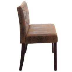 VidaXL Bankje 148,5 Cm Kunstsuède Bruin -VIDAXL Winkel 86cbbe0d324b472a8f16cac4dd0217ff