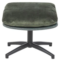 EIDE - Fauteuil Met Hocker - Groen - Fluweel -VIDAXL Winkel 888e53c14f5a42f2be6c710f6742e9f2