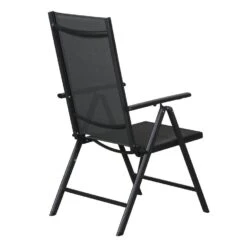 Hioshop Kelly 1 X Tuinstoel- Verstelbare Rug- 7 Posities- Zwart/grijs 8 Hioshop Kelly 1 X Tuinstoel- Verstelbare Rug- 7 Posities- Zwart/grijs -VIDAXL Winkel 890246cd15fa4d599381e4e1c4cc5fd3