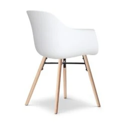 Nolon Nena-Liz Eetkamerstoel Wit - Armleuning - Zacht Groen Kussen -VIDAXL Winkel 893b8b5245ee48ffbd66d5eda3b03d2d