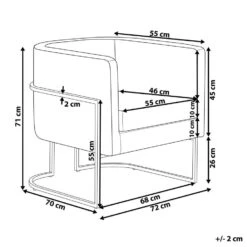 SIRKKA - Fauteuil - Taupe - Fluweel -VIDAXL Winkel 896940d9e72449de9b55229fa08146f2