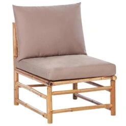 CERRETO - Loungeset 5-zits - Taupe - Bamboe -VIDAXL Winkel 89d28ded2a21453297a8f80b44848130