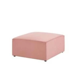 Beliani Ottomaan LEMVIG - Roze Corduroy -VIDAXL Winkel 89d7509077834118b84e9e5e519d1803