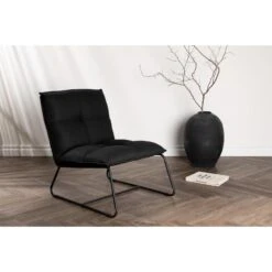 Svea - Fauteuil Niro - Zwart -VIDAXL Winkel 8a01ccef15654698b0a95b67fe920070