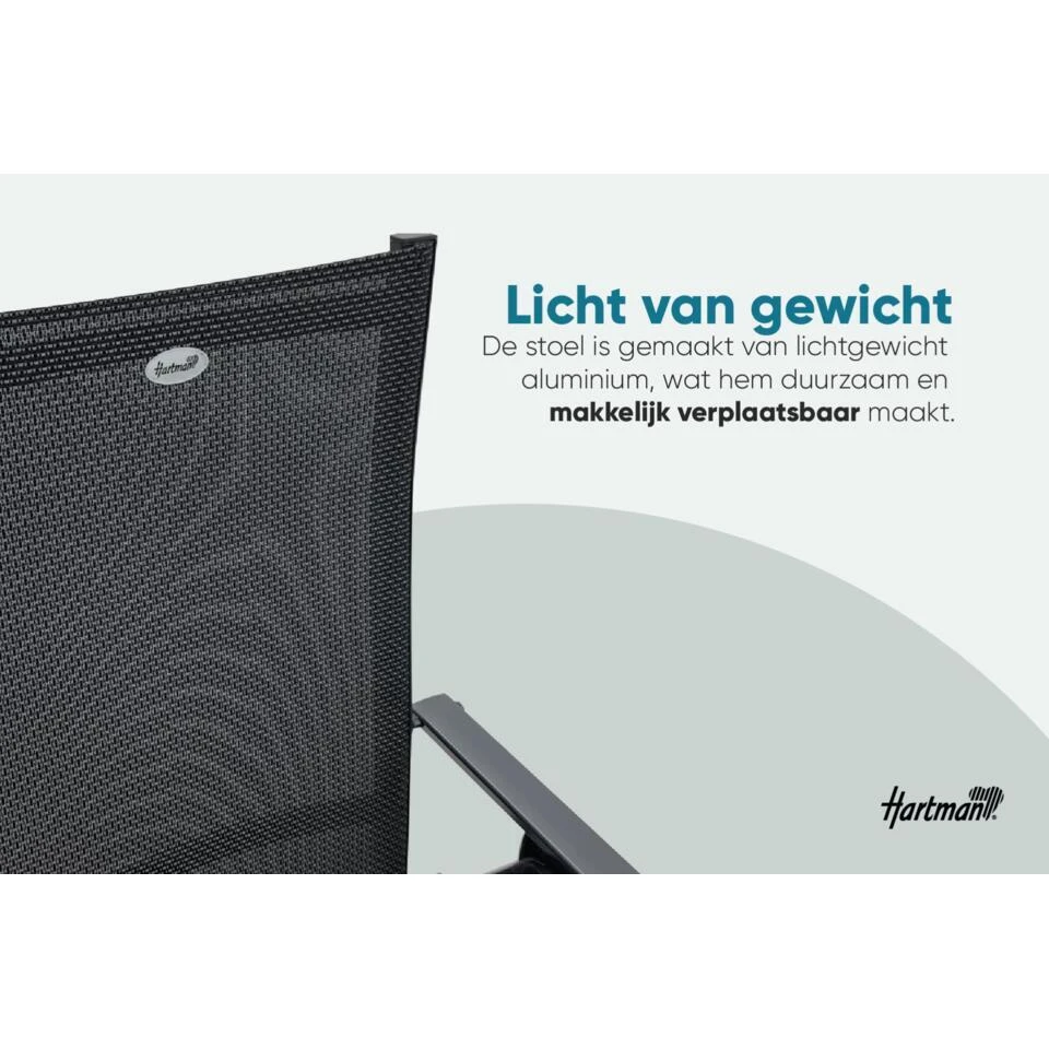 Set Van 4 - Hartman Napoli Verstelbare Stoel 8 Set Van 4 - Hartman Napoli Verstelbare Stoel - Afbeelding 8