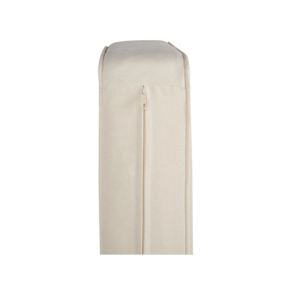 BARATTI - Tuin Ottomaan - Lichte Houtkleur/Wit - Acaciahout 7 BARATTI - Tuin Ottomaan - Lichte Houtkleur/Wit - Acaciahout - Afbeelding 7