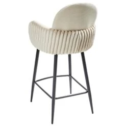 AMITY - Barkruk Set Van 2 - Lichtbeige - Polyester -VIDAXL Winkel 8b0f36673dc14c159cc7490939e58f03