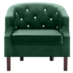 VidaXL Fauteuil Fluweel Groen -VIDAXL Winkel 8b851627a4ee4b9a9f95cb21d4c2270c