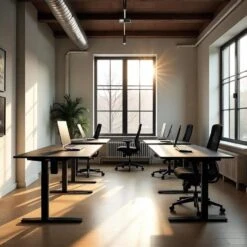 Elektrisch Verstelbaar Bureau - 180x80 Cm - Single Motor - Zwart / Antraciet -VIDAXL Winkel 8bd0d94a2bcf44968b2cbcfeb6537af7