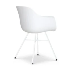 Nolon Noa-Liz Eetkamerstoel Wit - Okergeel Kussen - Witte Poten -VIDAXL Winkel 8be203e6b8064000ad576b55352cfd91