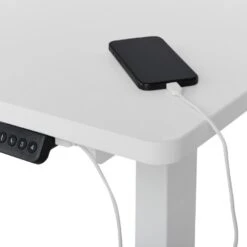 DESTINES - Elektrisch Bureau - Wit - Linkszijdig - Vezelplaat -VIDAXL Winkel 8c5a3888c1bd41319f2e8b0ca4adff61