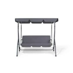 Beliani Schommelbank CHAPLIN - Grijs Polyester -VIDAXL Winkel 8cd63e9c1d5d43659847eac7064be23c