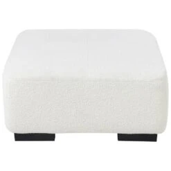 LUNGO - Ottomaan - Wit - Bouclé -VIDAXL Winkel 8d2b98187fb4415db75367fbeb6cd60f