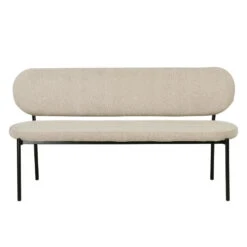 Eetkamerbank Taupe Stof - Diepte 63cm - Zitbreedte 160cm - Maddie -VIDAXL Winkel 8d35e70e8eb74db8b8e8cc5bd0031da2