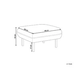 TONSBERG - Ottomaan - Lichtgrijs - Polyester -VIDAXL Winkel 8d9c0783e4a745dc852308bd4aed8993