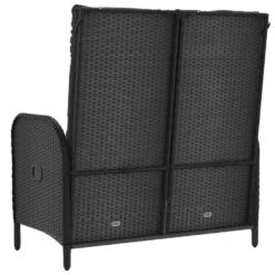 VidaXL - Tuinbank - Zwart - Poly Rattan - 107 Cm - Verstelbaar -VIDAXL Winkel 8db320c76b174feb95751f7ed0123b08