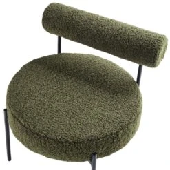 ALPHA - Fauteuil - Groen - Bouclé -VIDAXL Winkel 8e4e15941deb4df883e76f51b8d065a6