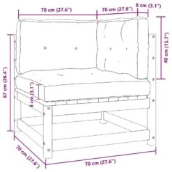 VidaXL - Tuinbank 2-zits - Zwart - Grenenhout - Met Kussens -VIDAXL Winkel 8ea04a60be0c48ecbf8842ac254cba4d
