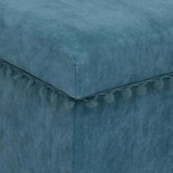 Atmosphera Storage Poef/hocker - Opvouwbaar - Blauw - 38x38 Cm -VIDAXL Winkel 8eb76784b76e464f90fc032c4372e6f1