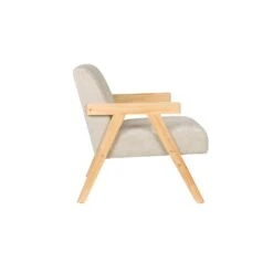 Housecraft Living Panadero Fauteuil Met Armleuning Hout Naturel/ Beige -VIDAXL Winkel 8f4692ce3df643fb8301a48c6f1538bf
