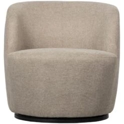 WOOOD Serra Draaifauteuil - Geweven Stof - Zand - 75x70x69 -VIDAXL Winkel 8f528d558e5f4995b1790b7d5a5c14b9