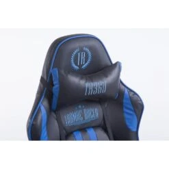 CLP Bureaustoel Limit Zwart Frame - Kunstleer - Zwart/blauw -VIDAXL Winkel 8f656e31e71148b29e710cae8b2ed1a0