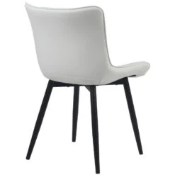 CLP Set Van 2 Eetkamerstoel Brady Zwart Frame - Kunstleer - Wit -VIDAXL Winkel 8f887eb5c8ab4dd49c277032502178bb