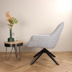 DS4U - Miron Draaifauteuil - Grijs -VIDAXL Winkel 8f931bef68ce4e2e831638b047e40344