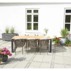 Lisomme Joep Tuintafel Polywood Naturel - 210 X 100 Cm -VIDAXL Winkel 8f99d23cafaa48d7a694823f49590184