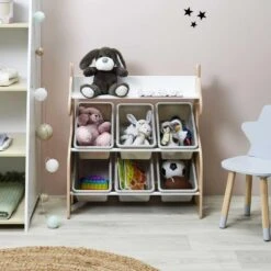 MISOU Speelgoedkast Kinderen Opbergkast Met 6 Bakken Meisjes Kinderkamer Jong... -VIDAXL Winkel 8f9afaf006724b989ad63b80564f97e9