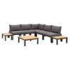 Le Sud Modulaire Loungeset Ardeche Met Kussens Brest - Grijs - 8-delig -VIDAXL Winkel 90103373