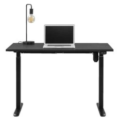Bureau Homeworx Zit/sta Elektrisch Verstelbaar – Zwart/zwart - 75/118x120x70 Cm -VIDAXL Winkel 90103628 0140