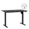 Bureau Homeworx Zit/sta Elektrisch Verstelbaar – Zwart/zwart - 75/118x120x70 Cm -VIDAXL Winkel 90103628