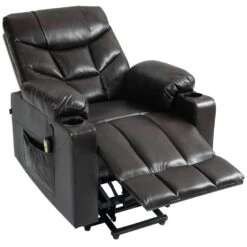 CLP Fauteuil Andover Zwart Frame - Kunstleer - Bruin -VIDAXL Winkel 90875f35ec4d450c8ac0eca40a1f50ae